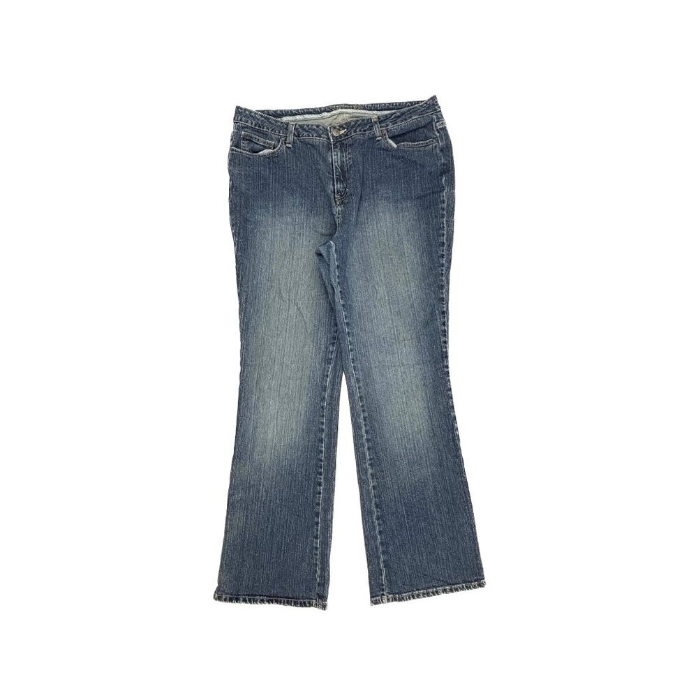 St. John's Bay Bootcut Women's size 18W Dark Wash Blue Denim Jeans